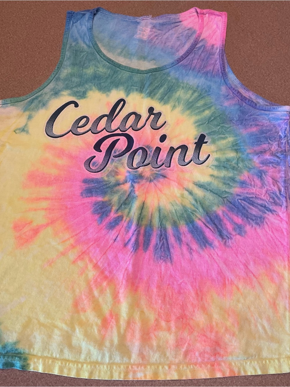 Cedar Point Tie-Dye Men’s Tank Top - Multicolor